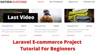 #14 Laravel E-commerce Project Tutorial For Beginners | Last Video