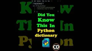 Did you know this in the Python Dictionary? #python #python #programming