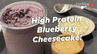 Easy Blueberry Cheesecake Protein Ice Cream in the Ninja Creami