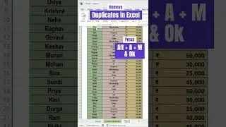 How to Remove Duplicates in Excel⌛🔥👍| 