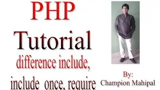 Learn PHP Tutorial 22 Difference include and include once and require and require once statement