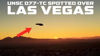 A UNSC D77-TC Pelican was spotted today flying over Las Vegas