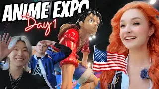 My First Time In AMERICA Vlog!!! Anime Expo Day 1!!!!