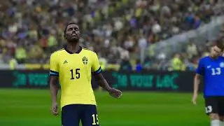 PES 2021 Gameplay | Sverige - Estland | Nations League - 2024