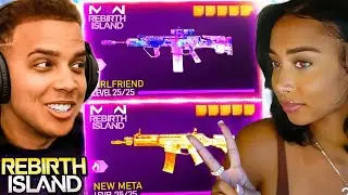 My GIRLFRIEND builds my Meta Loadout on Warzone Rebirth Island!