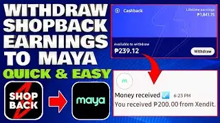 How To Withdraw Cashback Earning Money From ShopBack Using Maya/Paymaya