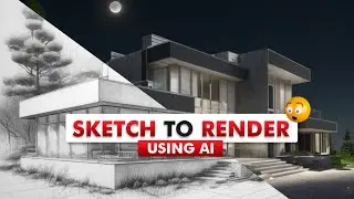 Create Realistic Render from Sketch Using AI  #rendering #stablediffusion