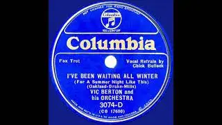 1935 Vic Berton - I’ve Been Waiting All Winter (Chick Bullock, vocal)