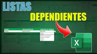 Como insertar listas desplegables DEPENDIENTES en excel de forma facil