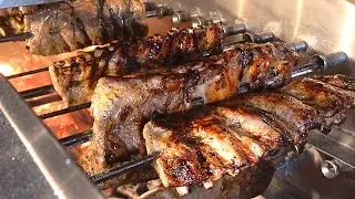 15 type BBQ Unlimited Refills?! Traditional Brazilian BBQ Buffet / Churrasco - Korean street food