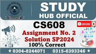CS608 Assignment 2 100% Correct Solution 2024, CS608 Assignment 2 solution 2024, CS608 Assignment 2