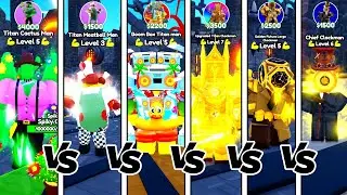 🔥Cactus & Meatball & Boom Box VS EVERY BEST CLOCKMAN🤯ENDLESS MODE | Toilet Tower Defense