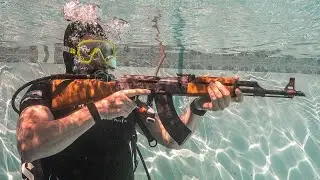 Firing an AK47 Underwater - 