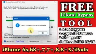 FREE iCloud Remove Tool iOS 15.8.1- iOS 16 2024 | Broque Ramdisk PRO iCloud Bypass tool |