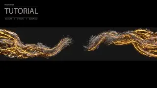 Cinema 4D, X-Particles, Cycles Render. Tutorial: Organic motion with xpTrails