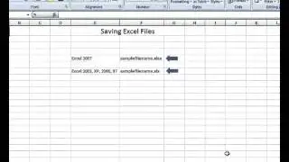 Excel How-To: Saving Excel Files