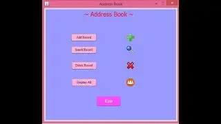 Address Book in Java  With Source Code