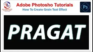 Adobe Photoshop for Beginners || How To Create Grain Text Effect