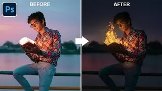 Easy Way to Add Realistic Fire to Anything in Photoshop