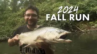 Skamania and Salmon Fishing Lake Michigan Tribs! (EPIC SPINNER BITE)