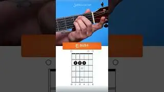 How to play Esus4 Chord on Guitar (beginner friendly sus chord!) #Shorts