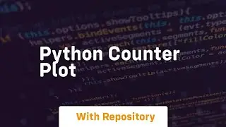 python counter plot