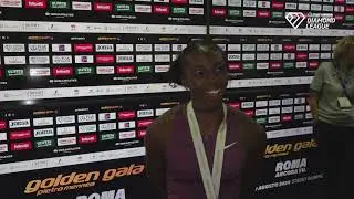 American Brittanny Brown Wins Rome Diamond League 200m [Interview]