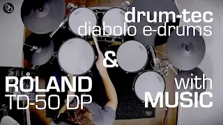 Roland TD-50 DP & drum-tec electronic drums music playalong