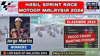 Hasil MotoGP Hari ini - Hasil Sprint Race Gp Malaysia 2024 - klasemen Motogp 2024 -  Motogp 2024