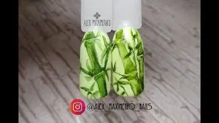 Alex Maximenko Nails. Акварель. Прямой эфир. Instagram. Часть 2
