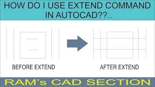 Extend command in autocad