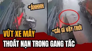 Cô Gái Thoát Nạn TRONG GANG TẤC Nhờ Nhanh Trí VỨT XE MÁY Bỏ Chạy | Tin Tức Miền Tây