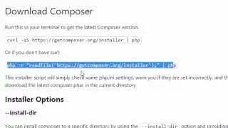 Install PHP and Composer on Windows