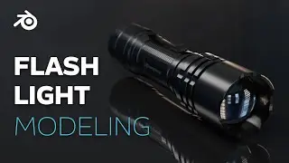 Modeling a Flashlight in Blender3D using only Booleans!