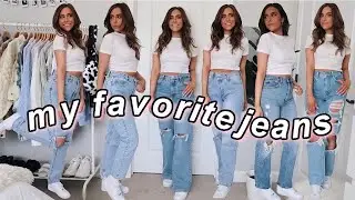 MY FAVORITE JEANS + TRY ON 2021 | the best affordable jeans !