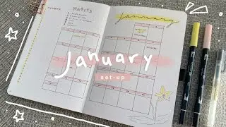 January 2021 Bullet Journal // plan with me!