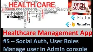 Flutter social authentication with users roles, navigation security, manage users in admin console