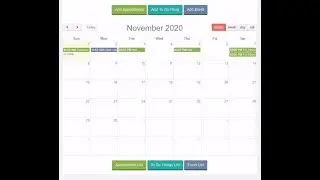 Calendar Module demonstration Video for 