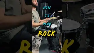 How to play ROCK ON DRUMS. It’s easy, let’s go!!🤩 #drumless #drums #rock