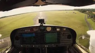 DA42-VI Landing at Wycombe Air Park on Runway 24