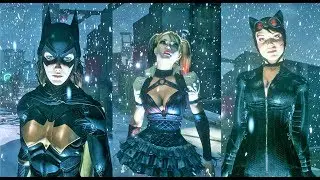 Harley Quinn vs BatGirl vs Catwomen - Batman Arkham Knight