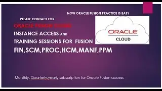 Oracle Cloud  Instance Access |Oracle Cloud training|Oracle Fusion Tutorials|Oracle Cloud R13