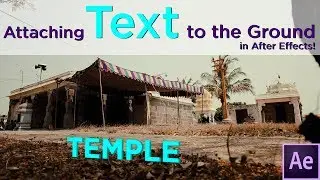 Attaching Text To The Ground In After Effects  | After Effects | Aadhan Education