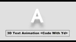 3D text Animation  html css