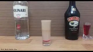 Шот Скользкий Сосок (How to make Сocktails Shot Slippery Nipple) со Сливочным ликером и Самбукой