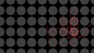 A lighthouse beam in a grid of octagonal prisms | Ray Optics & Ray Tracing | Physics Simulations