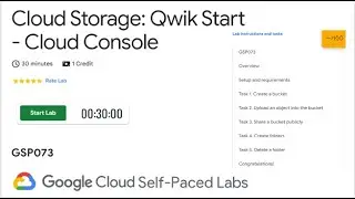 Cloud Storage: Qwik Start - Cloud Console | GSP073 | Google Cloud | QUICK-GCP-LAB | 2024 