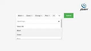 Creating a Custom Multi-Select Tag Dropdown with Searchable Tags using HTML, CSS and jQuery