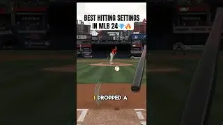 BEST HITTING SETTINGS MLB The Show 24! #mlbtheshow #mlbtheshow24 #theshow24