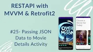 REST API with MVVM and Retrofit2 #25 - Passing JSON Data to Details Activity